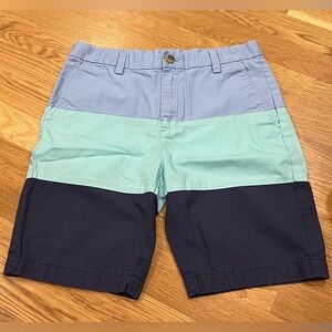 VINEYARD VINES boys blue colorblock cotton chino shorts - Boys Size 12